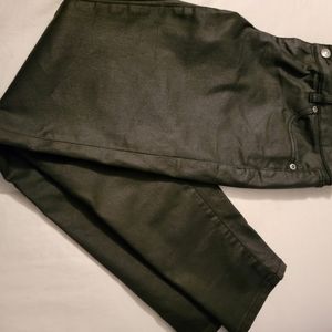 Women's coated black denim 4